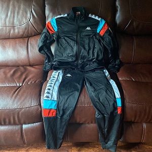 This is a small Kappa SweatSuit. Top and Bottom.